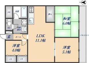 ロイヤルヒルズの物件間取画像